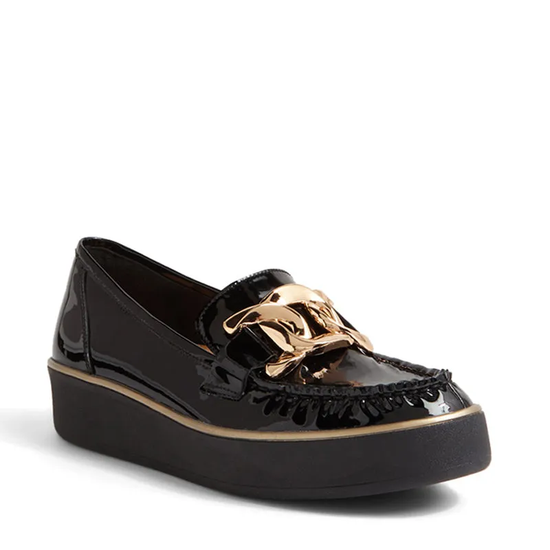 ZURINA W - BLACK-BLACK SOLE PATENT LEATHER