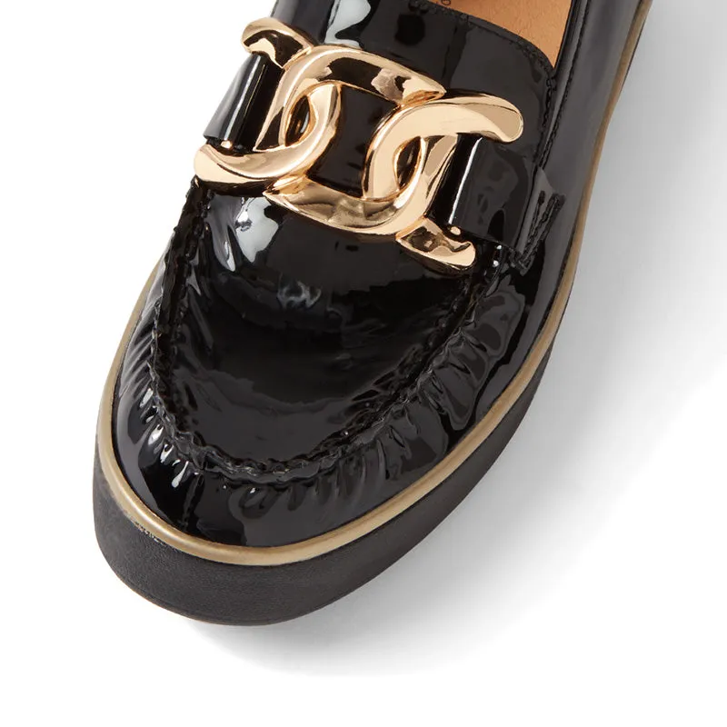 ZURINA W - BLACK-BLACK SOLE PATENT LEATHER